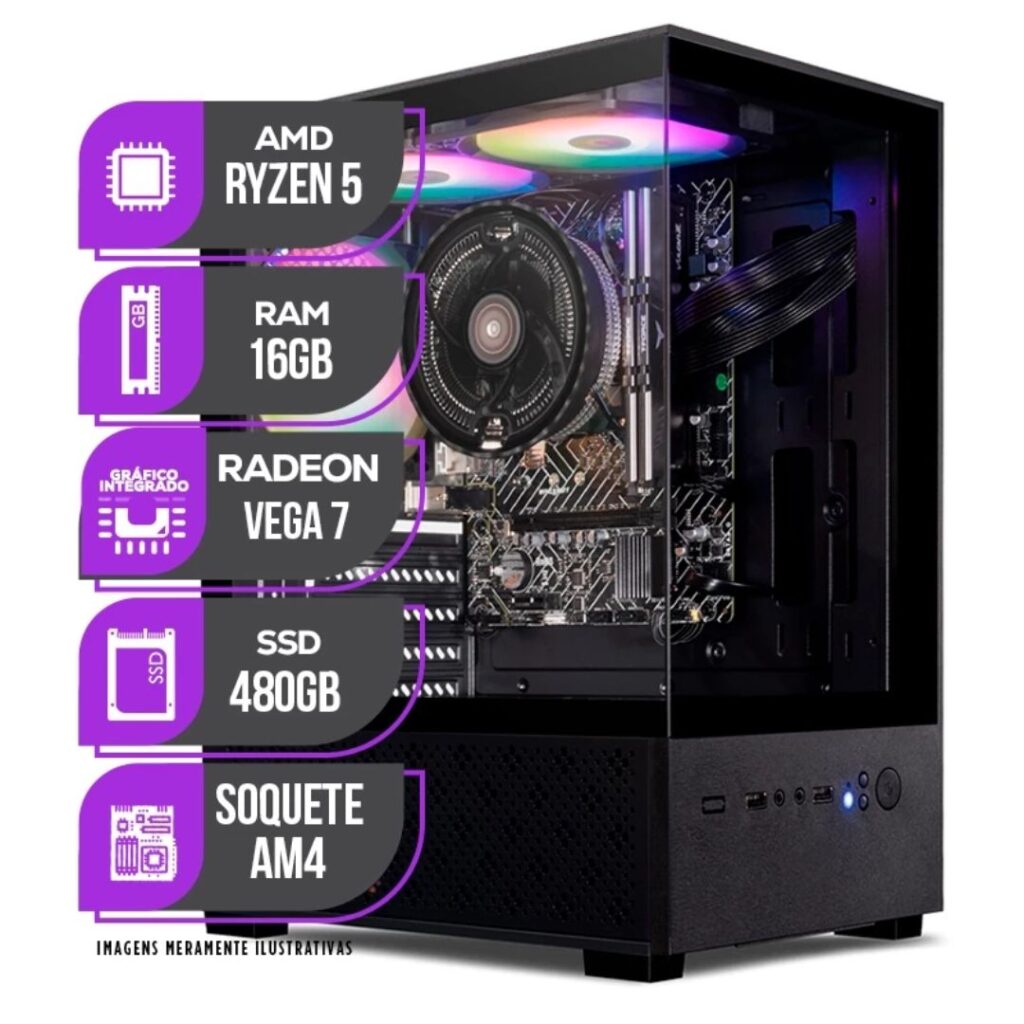 E como destaque deste artigo - esse pc amd ryzen é o melhor custo-benefício desta lista apresentada neste artigo.
